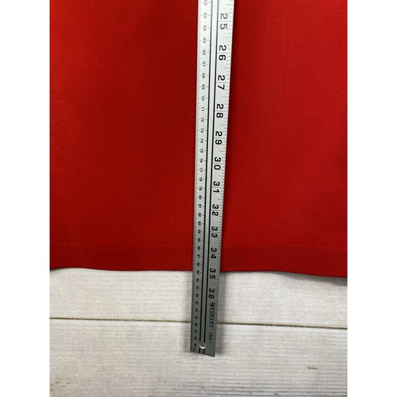 Ben Marc Black 2pc Skirt Suit Sz 12 Red Rhinestones Faux Fur Jacket Maxi Vtg - Picture 12 of 16